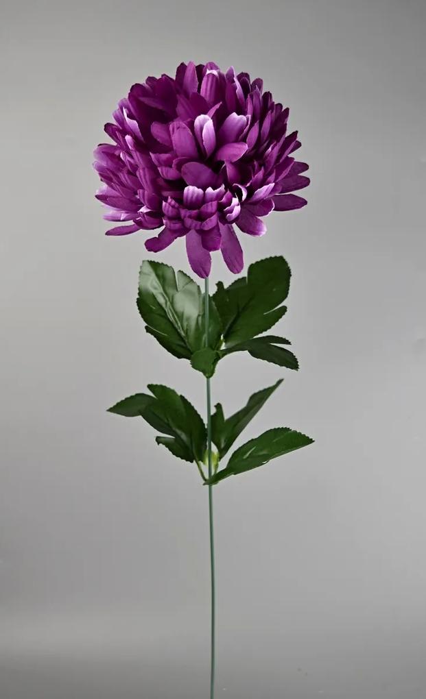 Umelá kvetina Chryzantéma 50 cm, fialová