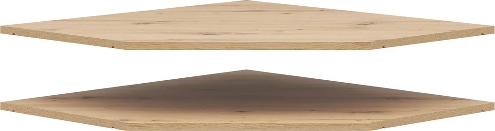 XXXLutz ROHOVÁ POLICA, dub artisan, 96/1,5/74 cm Carryhome - Skrine - 002427022148