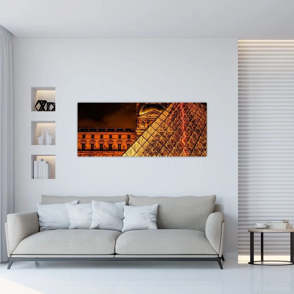 Obraz Louvre v Paríži (120x50 cm)