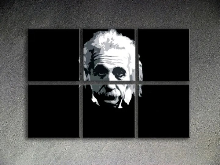 Ručne maľovaný POP Art obraz Einstein | rôzne rozmery