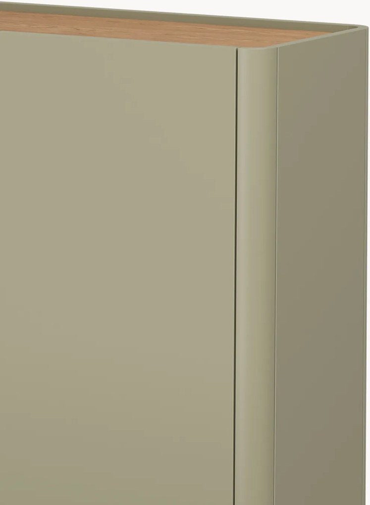 Komoda Elivo 200 cm štvordverová - eukalyptus / dub baltic dune