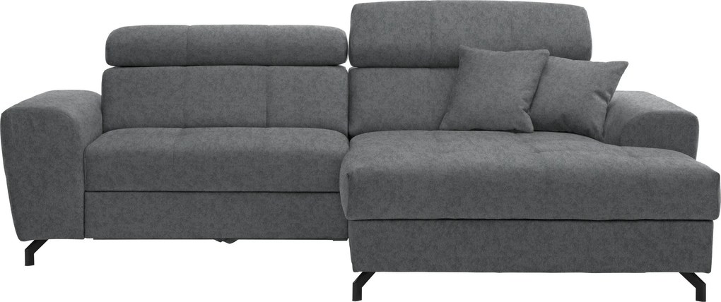 XXXLutz ROHOVÁ SEDAČKA, textil, sivá Carryhome - Sedačky - 000812004414