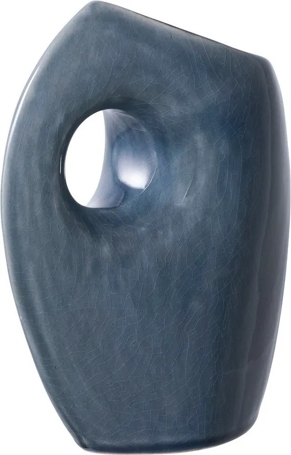 Tmavomodrá keramická váza (výška 18 cm) – House Nordic