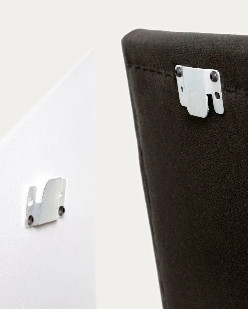 Čalúnené čelo postele v horčicovej farbe 186x106 cm Tanit – Kave Home