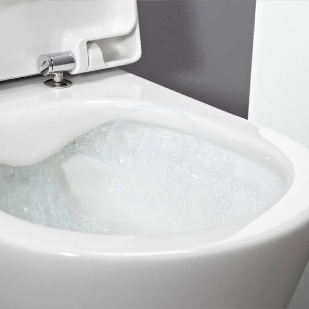 LAUFEN Pro Závesné WC, 530 mm x 360 mm, rimless, s LCC, biela H8209644000001
