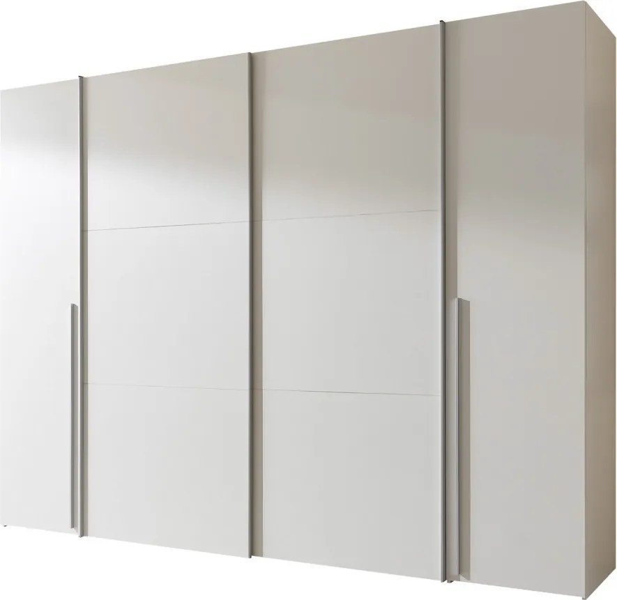 Šatníková skriňa Maturs, 267 cm, biela