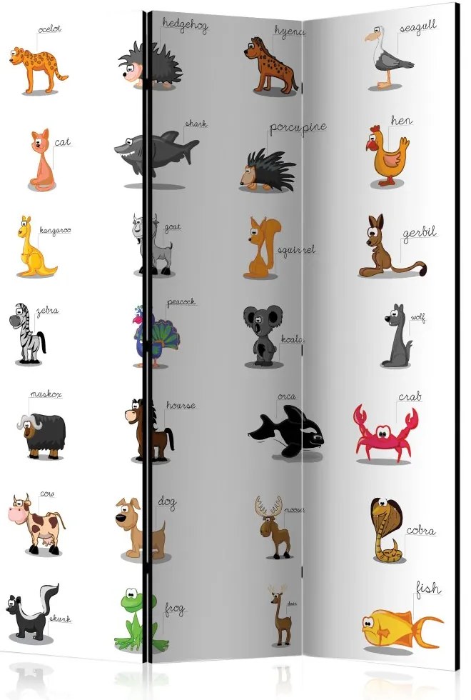 Artgeist Paraván - Learning by playing (animals) [Room Dividers]