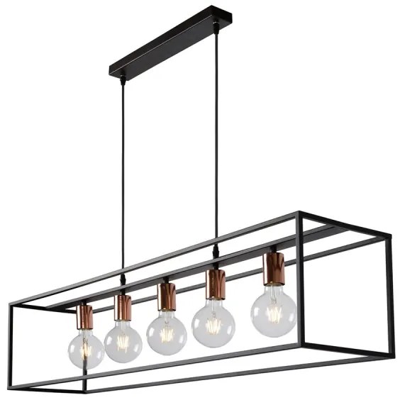 Lucide 08424/05/30 - Závesné svietidlo ARTHUR 5xE27/60W/230V