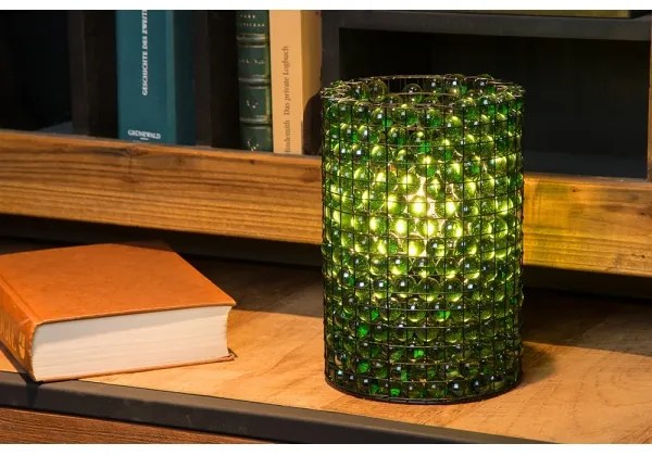 Lucide 78597/01/60 - Stolná lampa EXTRAVAGANZA MARBELOUS 1xE14/40W/230V modrá