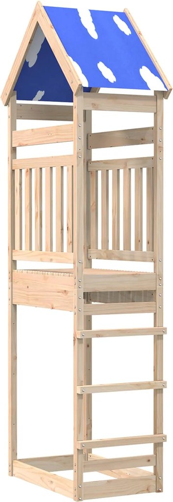 Herná veža Hnedá 52,5 x 85 x 265 cm Masívne borovicové drevo 3417184