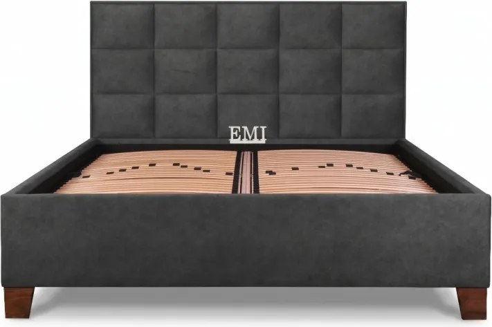 Posteľ čalúnená MONRA + lamelový rošt + matrac EMI