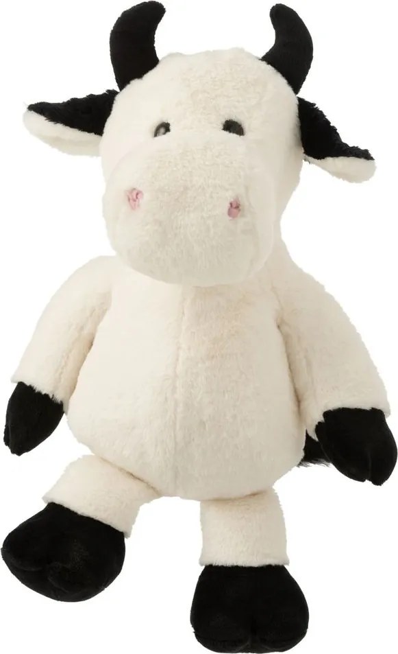 Biela plyšová kravička s rohmi Cow Plush - 34*21*48 cm
