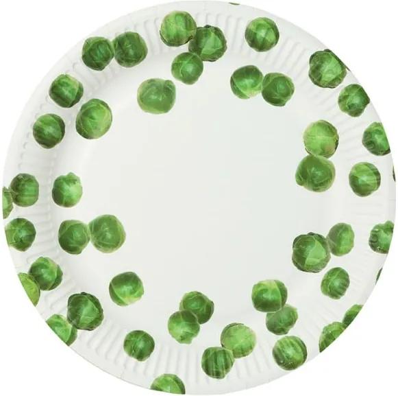 Sada 8 papierových tanierov Talking Tables Sprout