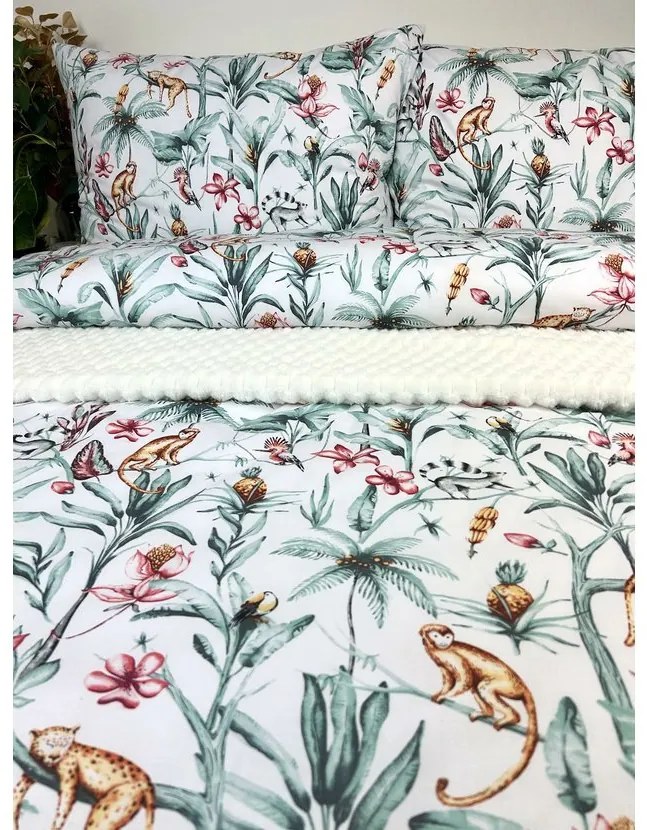 Bavlnené obliečky Divoký raj – tropický dizajn 140x200 / 70x90 cm