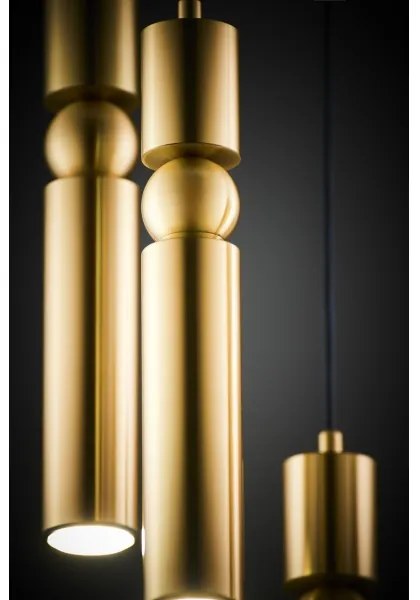 Jupiter 2020 - Luster na lanku ALAS 5xGU10/10W/230V zlatá