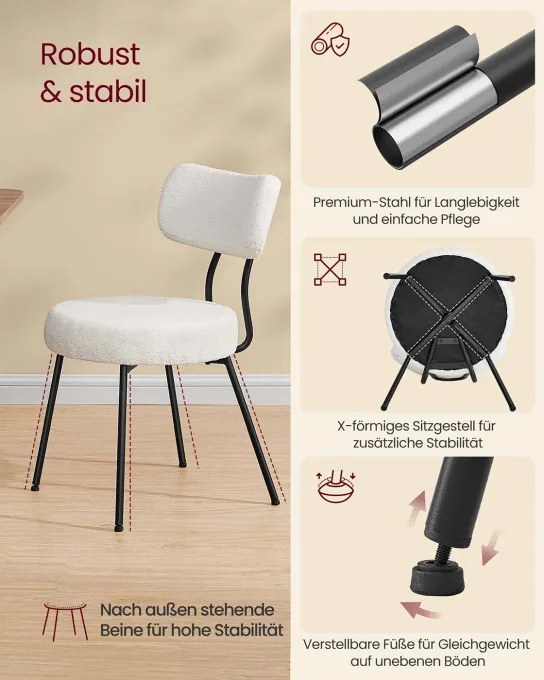 Set dvoch jedálenských stoličiek KDC110W01 (2 ks)