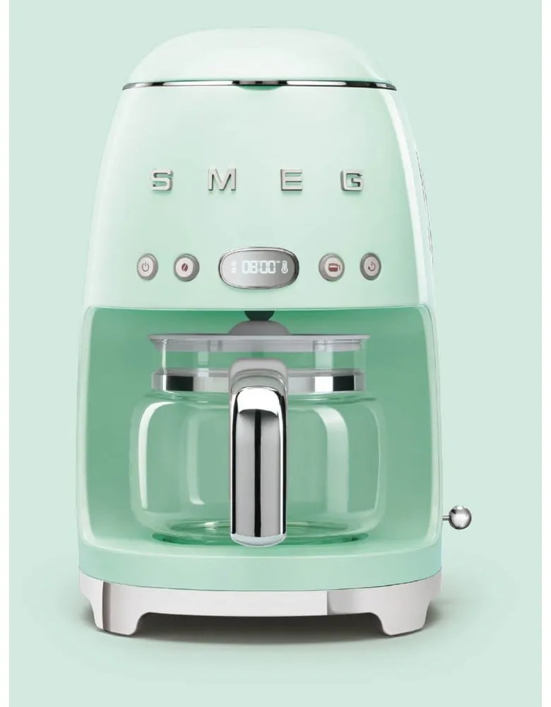 Svetlozelený kávovar na prekvapkávanú kávu Retro Style – SMEG