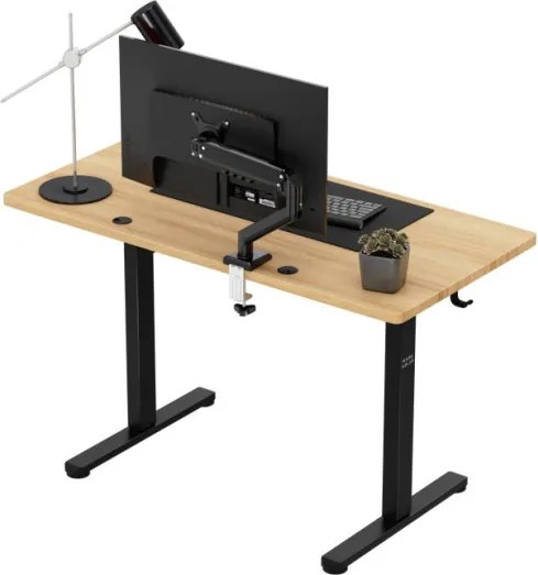 Elektrický výškovo nastaviteľný stôl Mark Adler Leader 6.9 Dub Craft / čierny