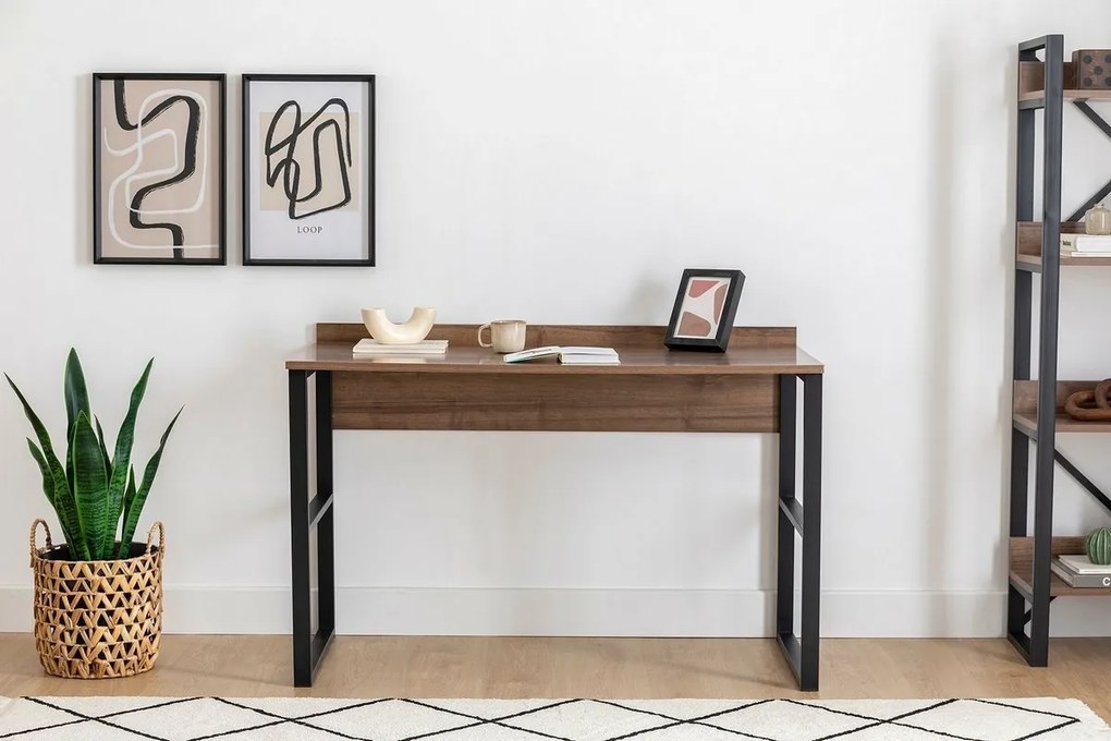 Pracovný stôl Rana Walnut and Black