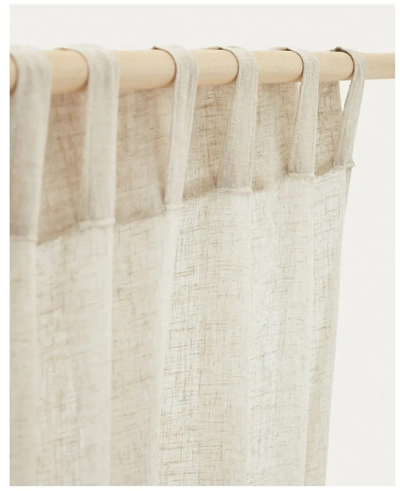 Béžový záves 140x260 cm Mahina – Kave Home