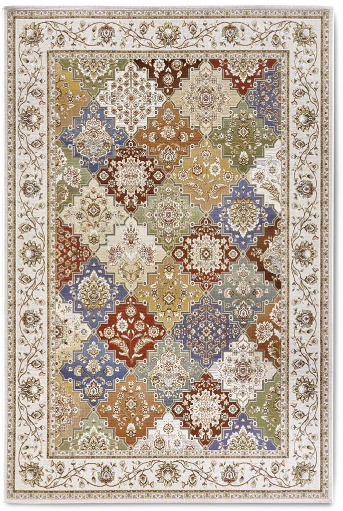 Kusový koberec Villeroy & Boch 106056 Cream, Multi – na von aj na doma, 200x285, viacfarebná, chodba / predsieň, Villeroy & Boch