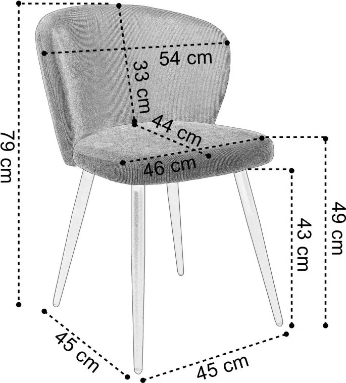 KROSBY Manšestrové kreslo béžová
