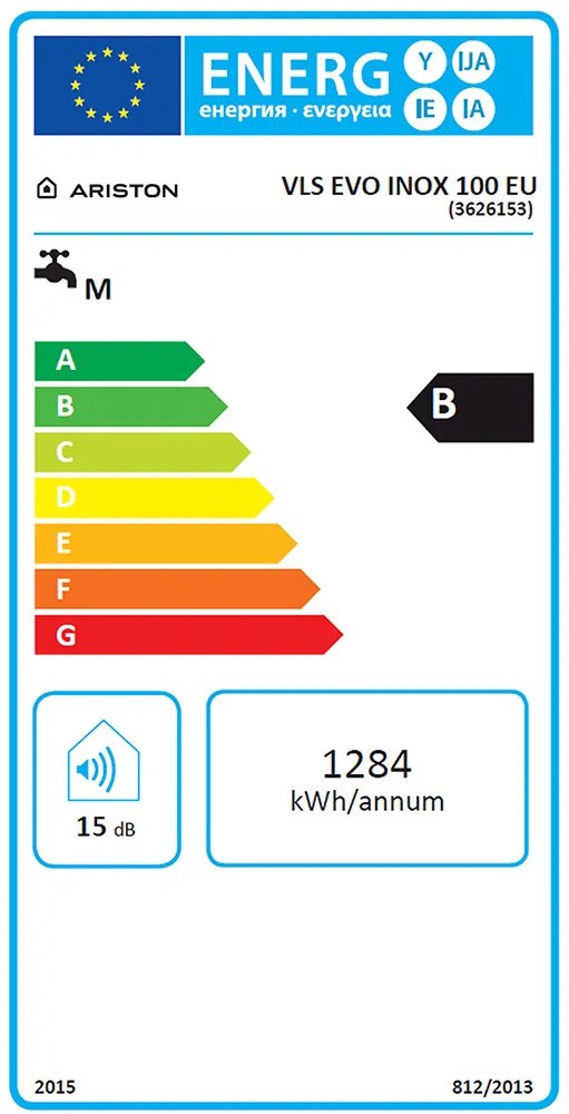ARISTON VELIS EVO INOX 100 Elektrický zásobníkový ohrievač vody, 80l, (1,5kW) 3626153