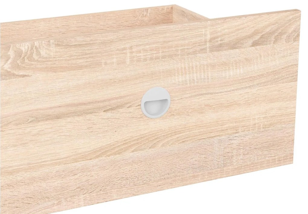 Zásuvky pod posteľ BRW Nepo Plus 160 cm (dub sonoma) (3ks). Akcia -29%. Vlastná spoľahlivá doprava až k Vám domov. 1098333