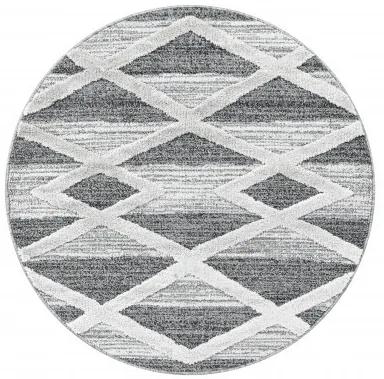 Ayyildiz koberce Kusový koberec Pisa 4709 Grey kruh - 200x200 (priemer) kruh cm