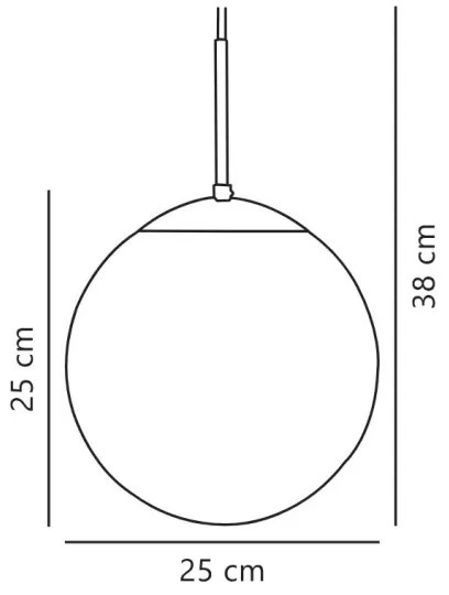 Nordlux - Luster na lanku CAFE 1xE27/25W/230V pr. 25 cm