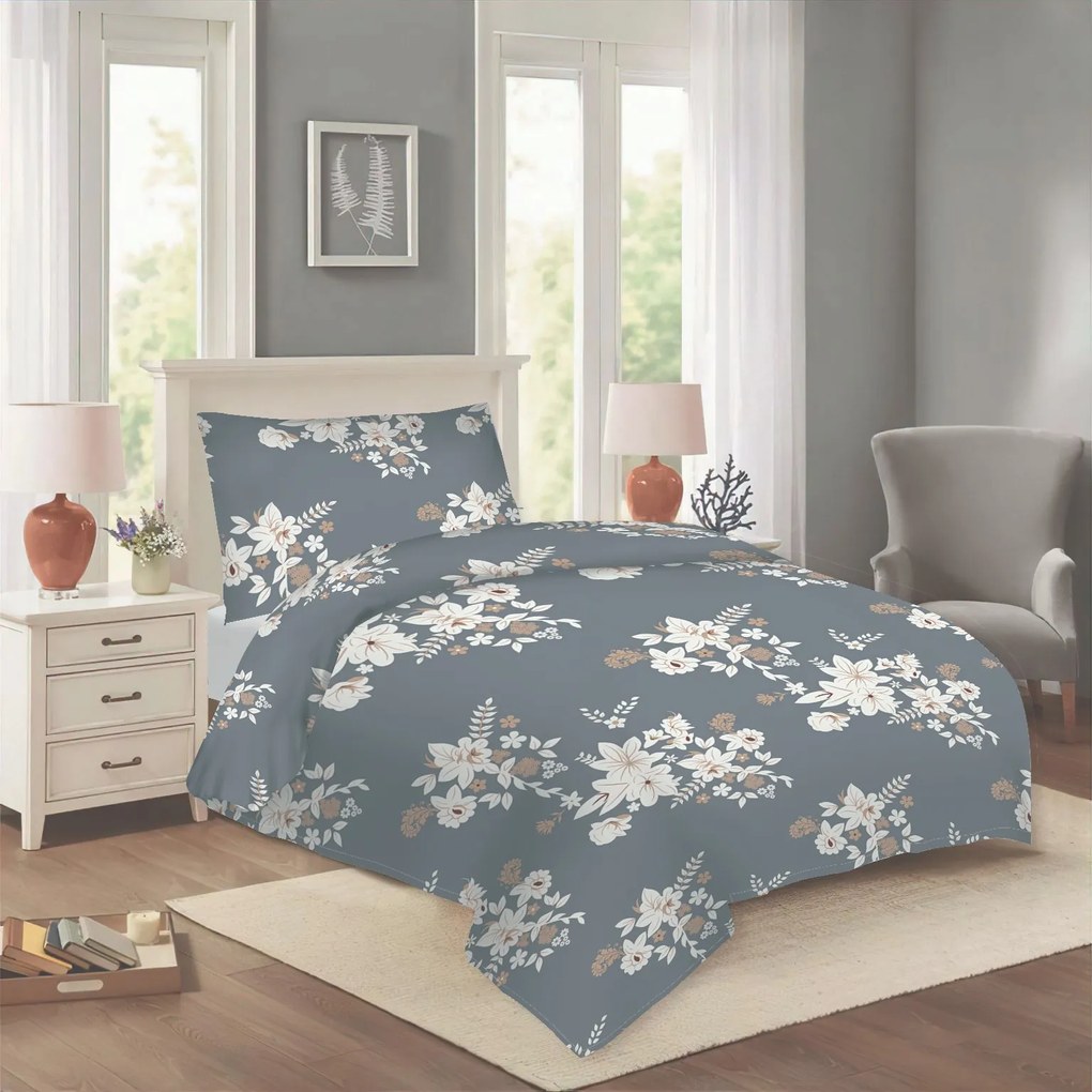 Obliečky bavlnené Malorka 200x140cm+90x70cm TiaHome