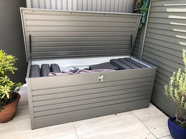 Úložný box Biohort FreizeitBox 130, sivý kremeň metalíza BH68040