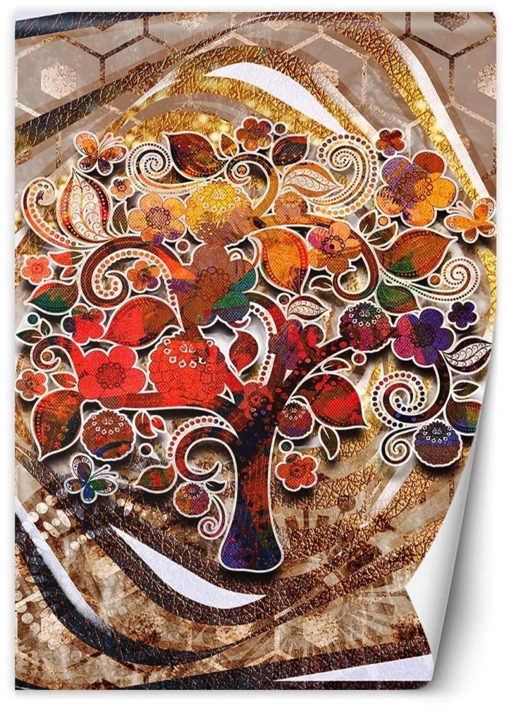 Fototapeta, Barevný strom života Klimt - 200x280 cm
