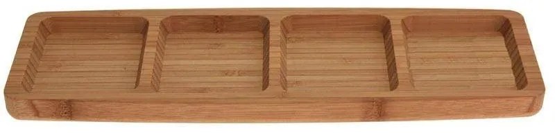 Bambusový servírovací tanier BEMBO 33 cm hnedý