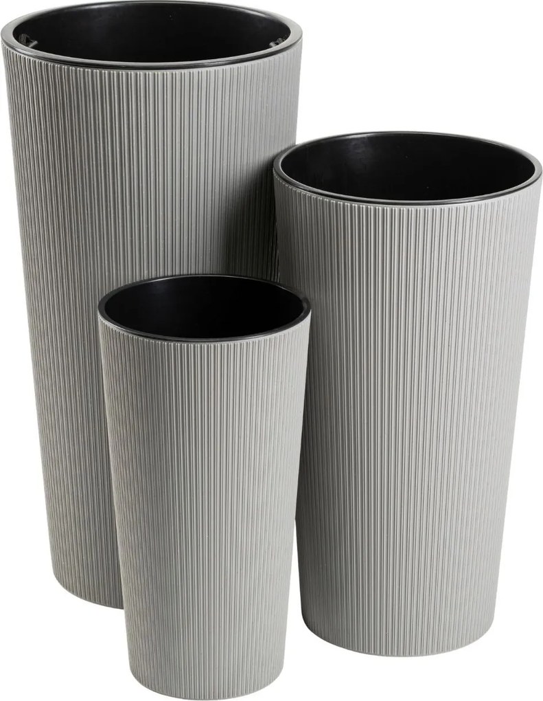 Kvetináč URBANIKA ECO Wood 57x30 cm sivý