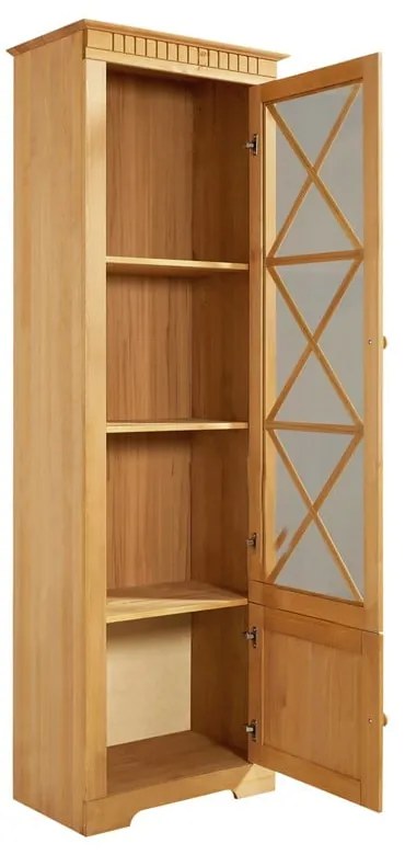 Vitrína z borovicového dreva v prírodnej farbe 180x35 cm Lisa – Støraa