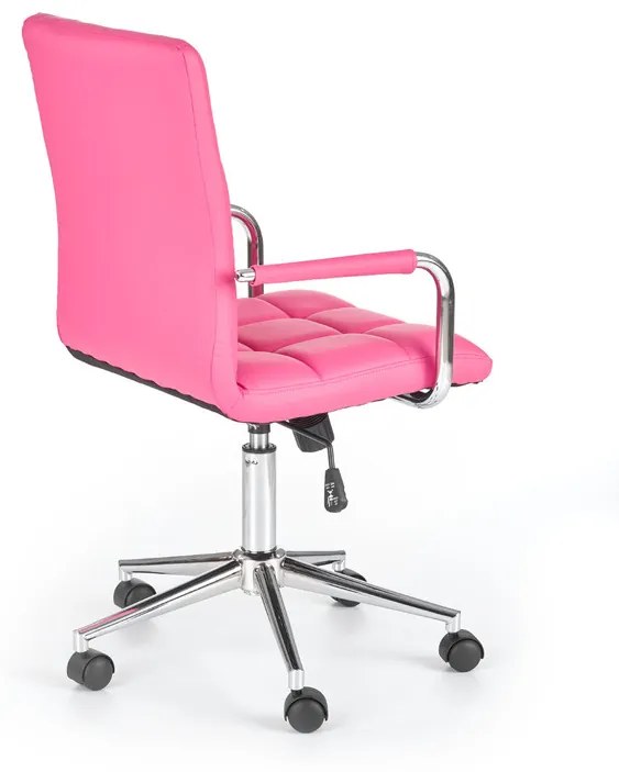 Detská stolička na kolieskach GONZO — ekokoža alebo látka, viac farieb Fialová ekokoža