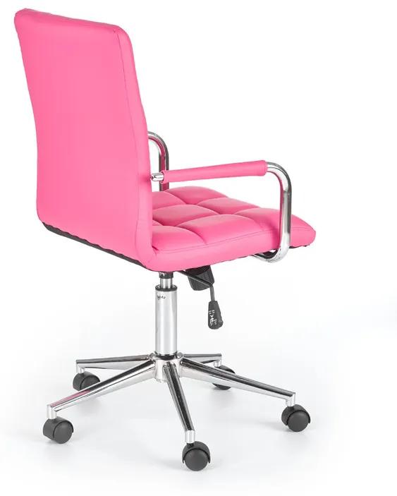 Detská stolička na kolieskach GONZO — ekokoža alebo látka, viac farieb Sivá látka