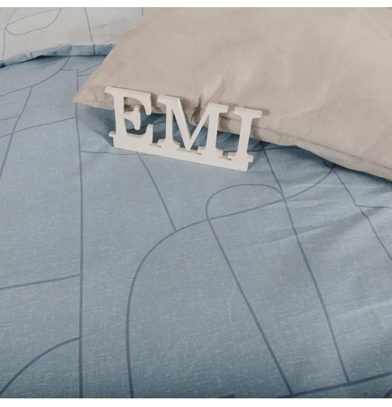 Obliečky Velur modré satén EMI