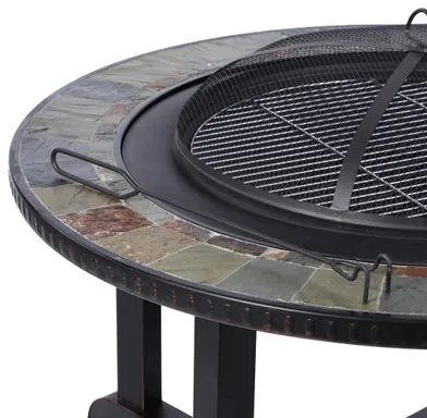 Ohnisko Strend Pro Grill, kovové, 4 stoličky, 105x75 cm