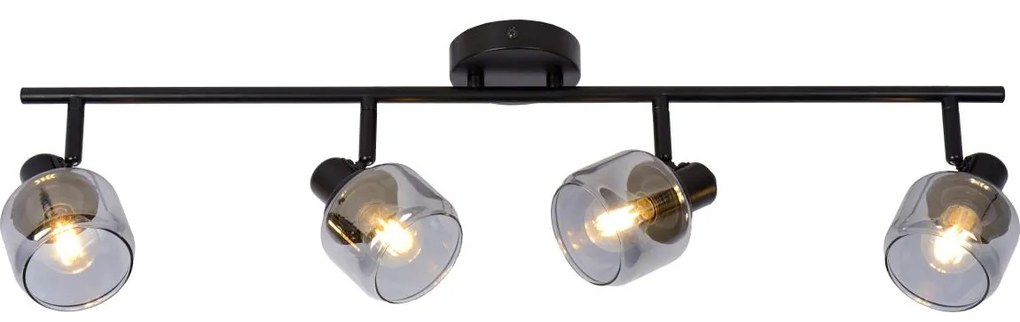 Lucide 77979/04/30 - Bodové svietidlo BJORN 4xE14/40W/230V čierna