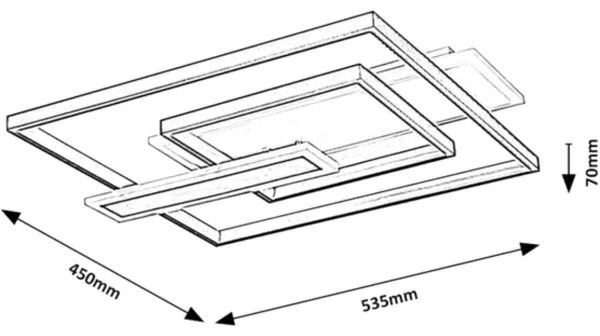 Rabalux 2932 - LED Stropné svietidlo HERKULES LED/50W/230V