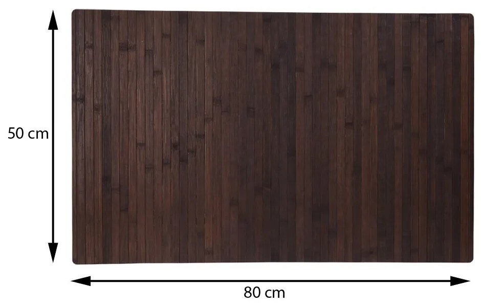 Bathroom Solutions Predložka do kúpeľne Hannah, 50x80 cm, hnedá