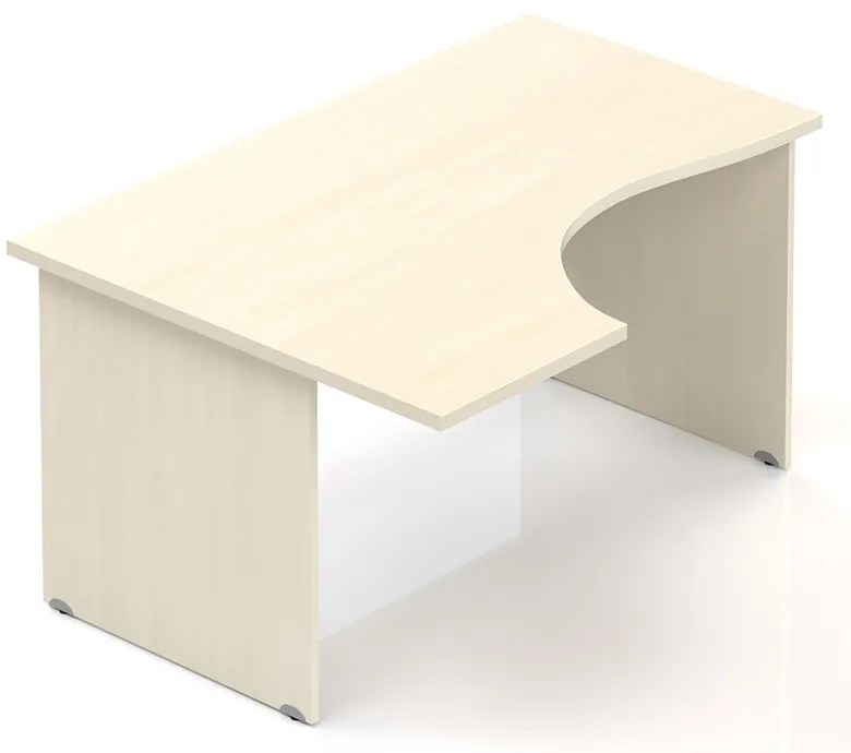 Ergonomický stôl Visio 140 x 100 cm, ľavý, javor