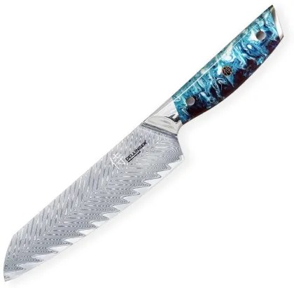 DELLINGER nůž Santoku Blue 170 mm Resin Future