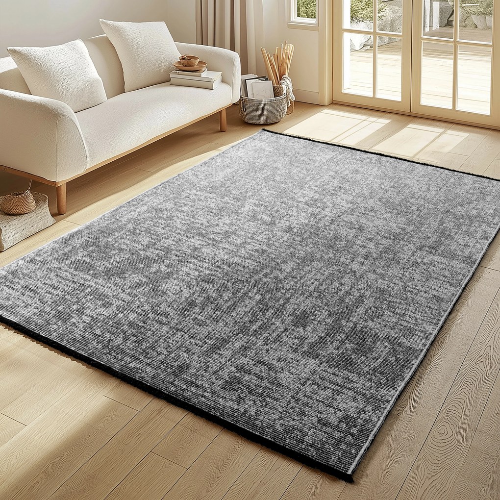 Ayyildiz, Kusový koberec Space 1900 grey, 140x200, šedá, chodba / predsieň