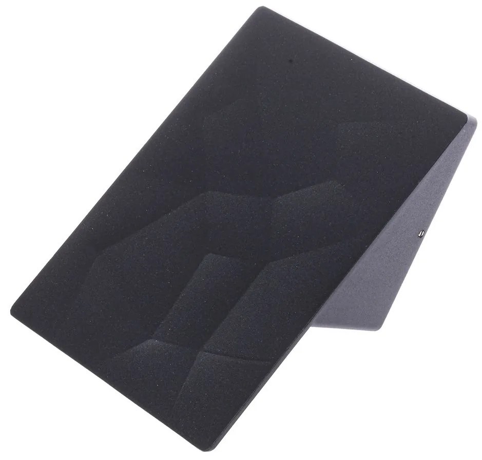 Exteriérové nástenné LED svietidlo Cracks, 1x LED 10w, tmavosivá