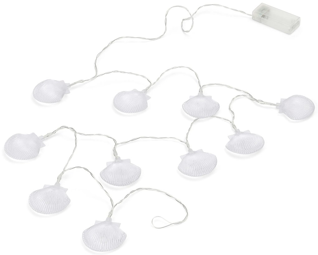 LED svetelná reťaz s mušľami