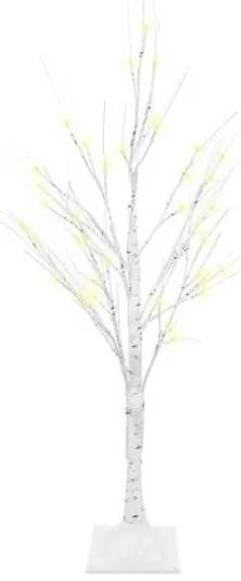 ISO Vianočný svetelný stromček Breza, LED 60, 90 cm