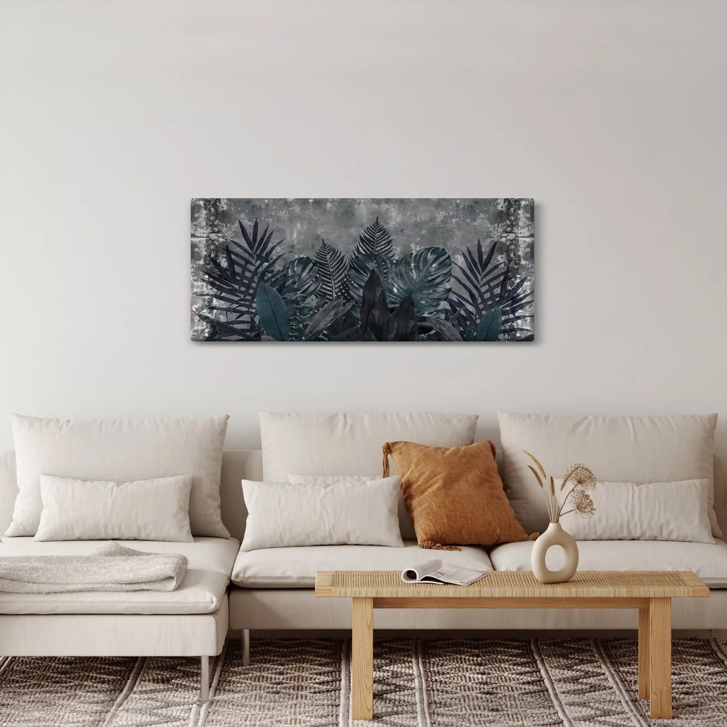 Obraz - Palmové listy (120x50 cm)